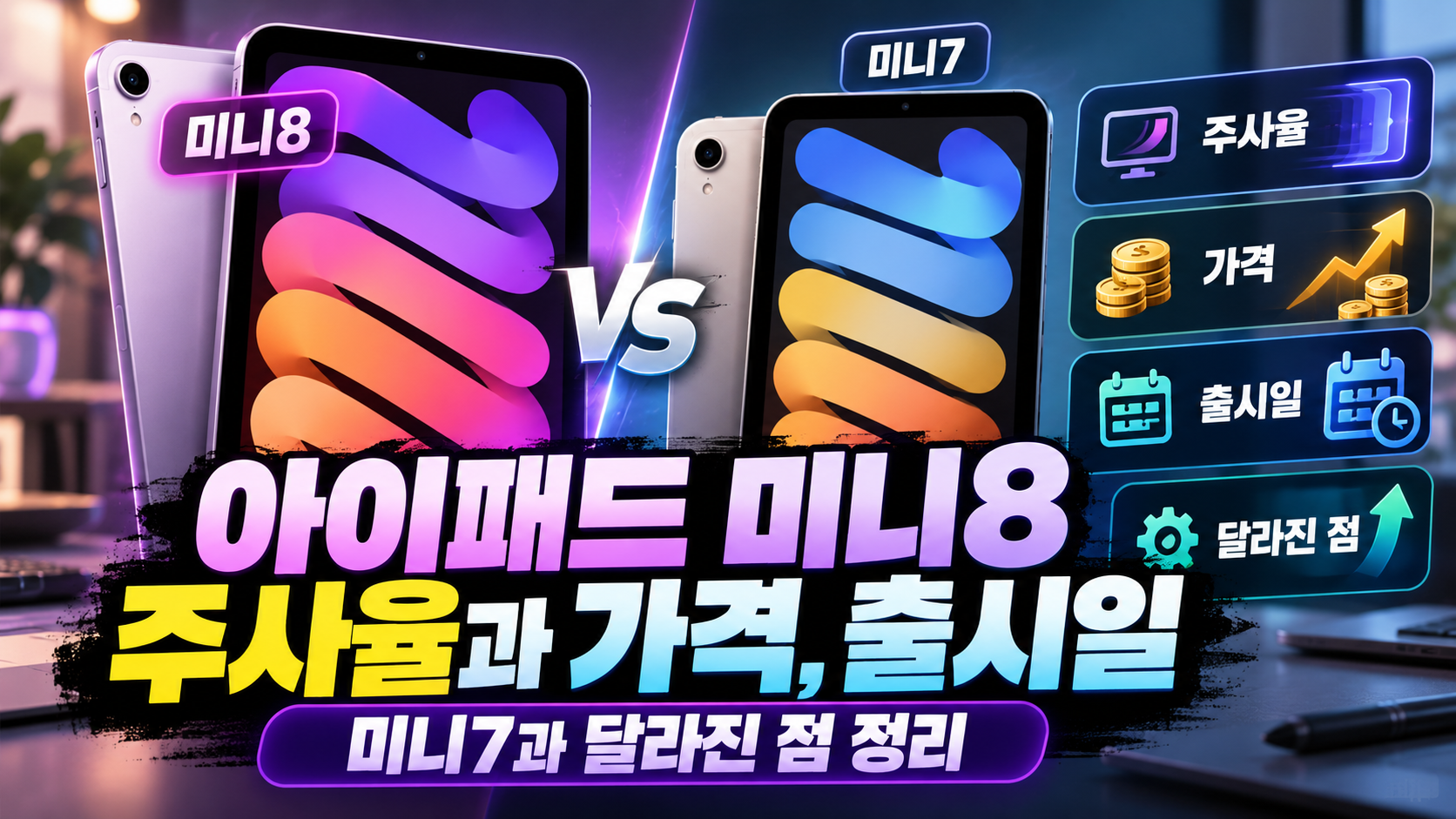 아이패드 미니8 vs 미니7 비교 총정리