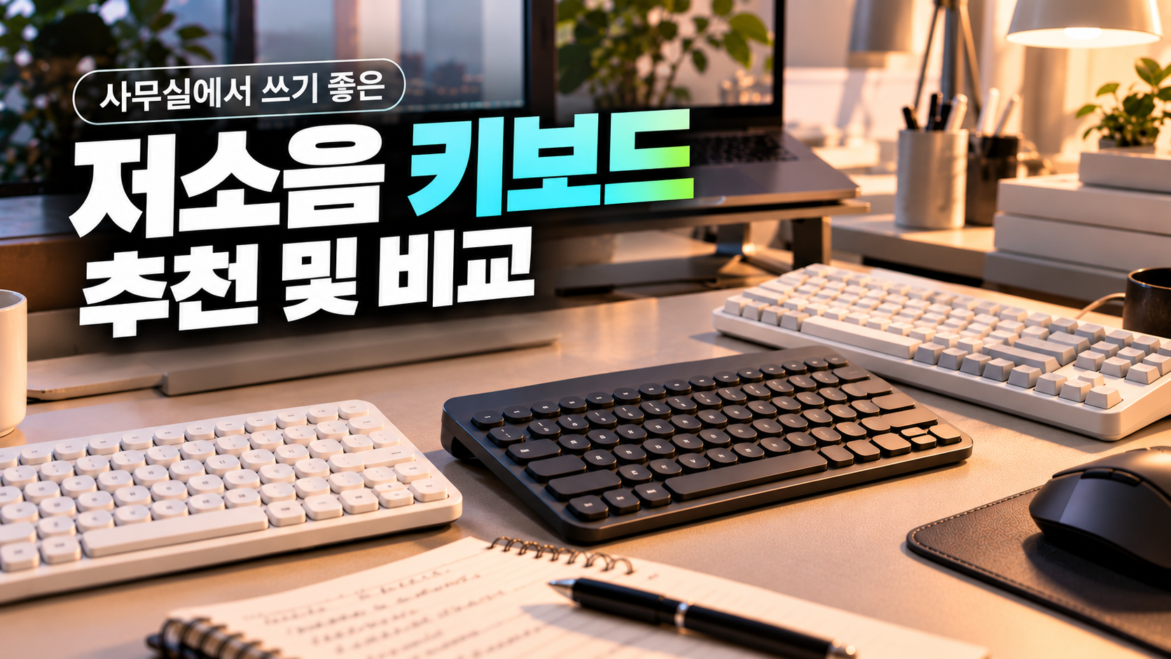 저소음 키보드 사무실 추천 비교