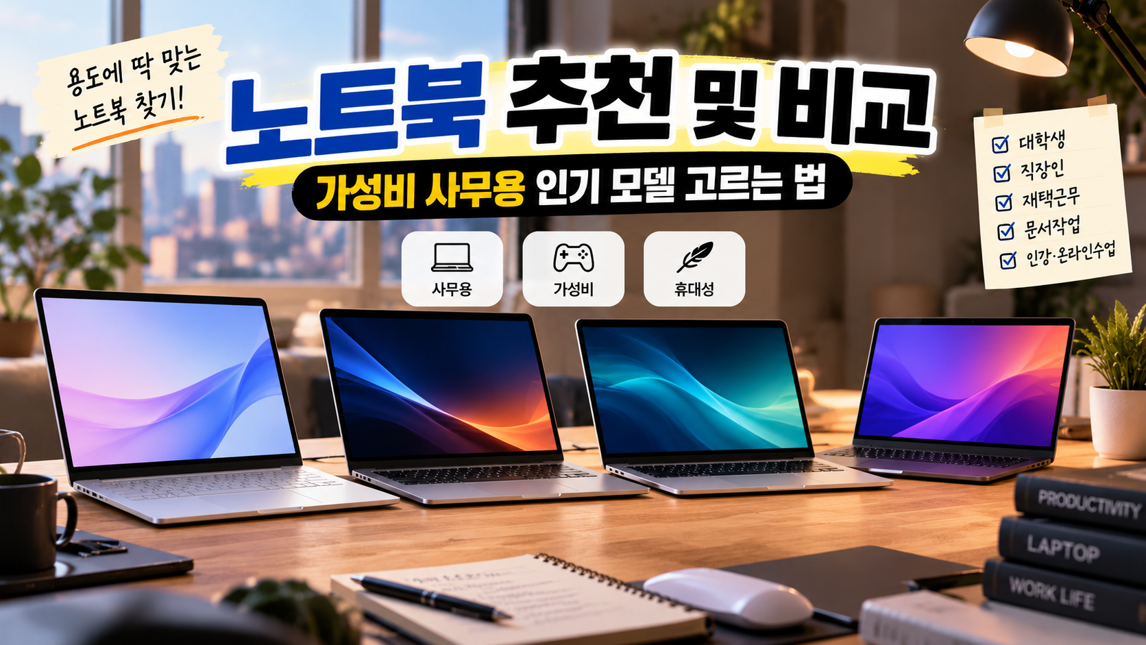 노트북 추천 및 비교 가이드